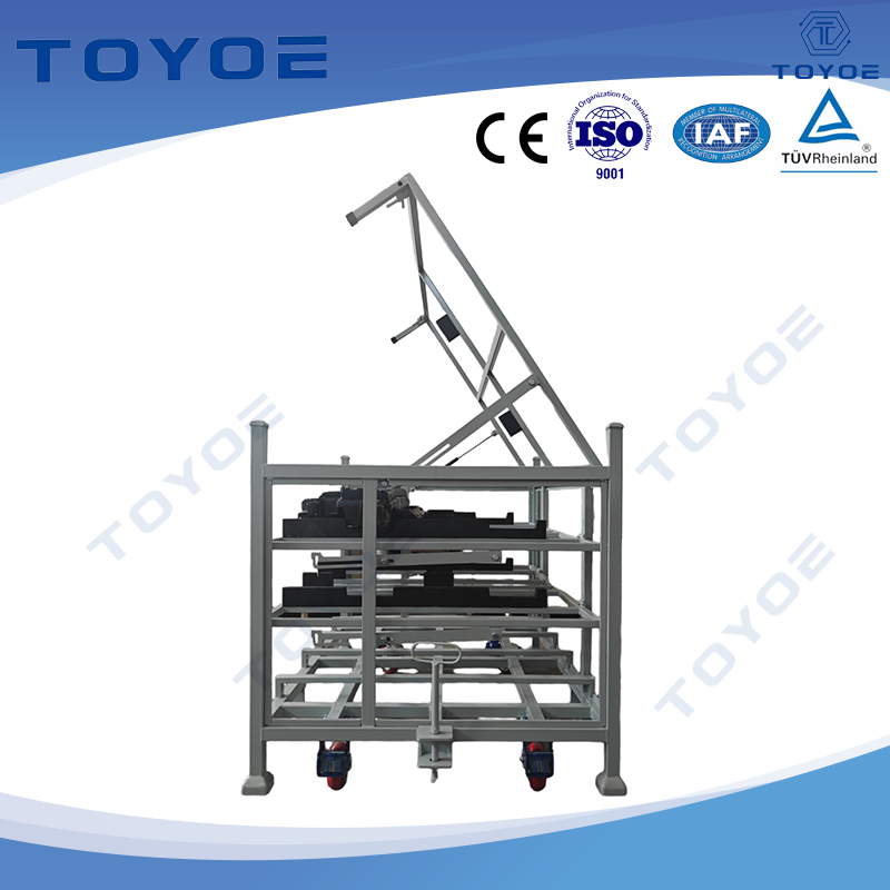 호스 및 케이블 조직을위한 조절 가능한 각도 선반