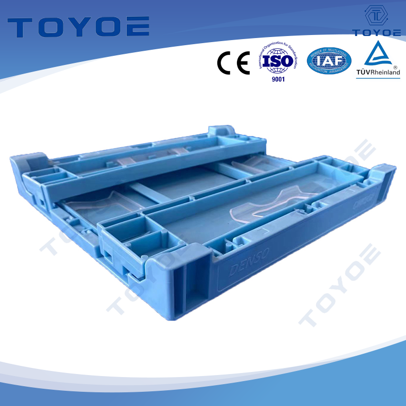 파란색 HDPE 접이식 도구 상자